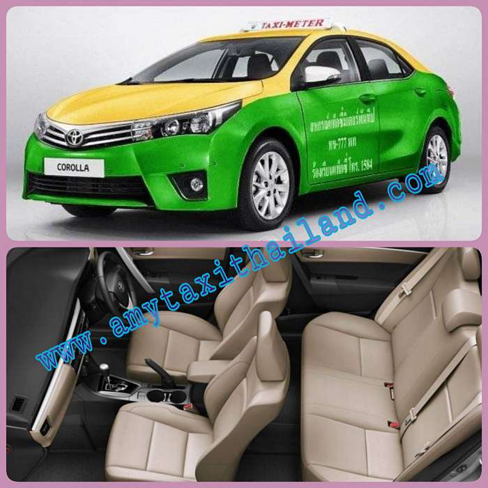 Hire a taxi/taxi with 5 seats including driver